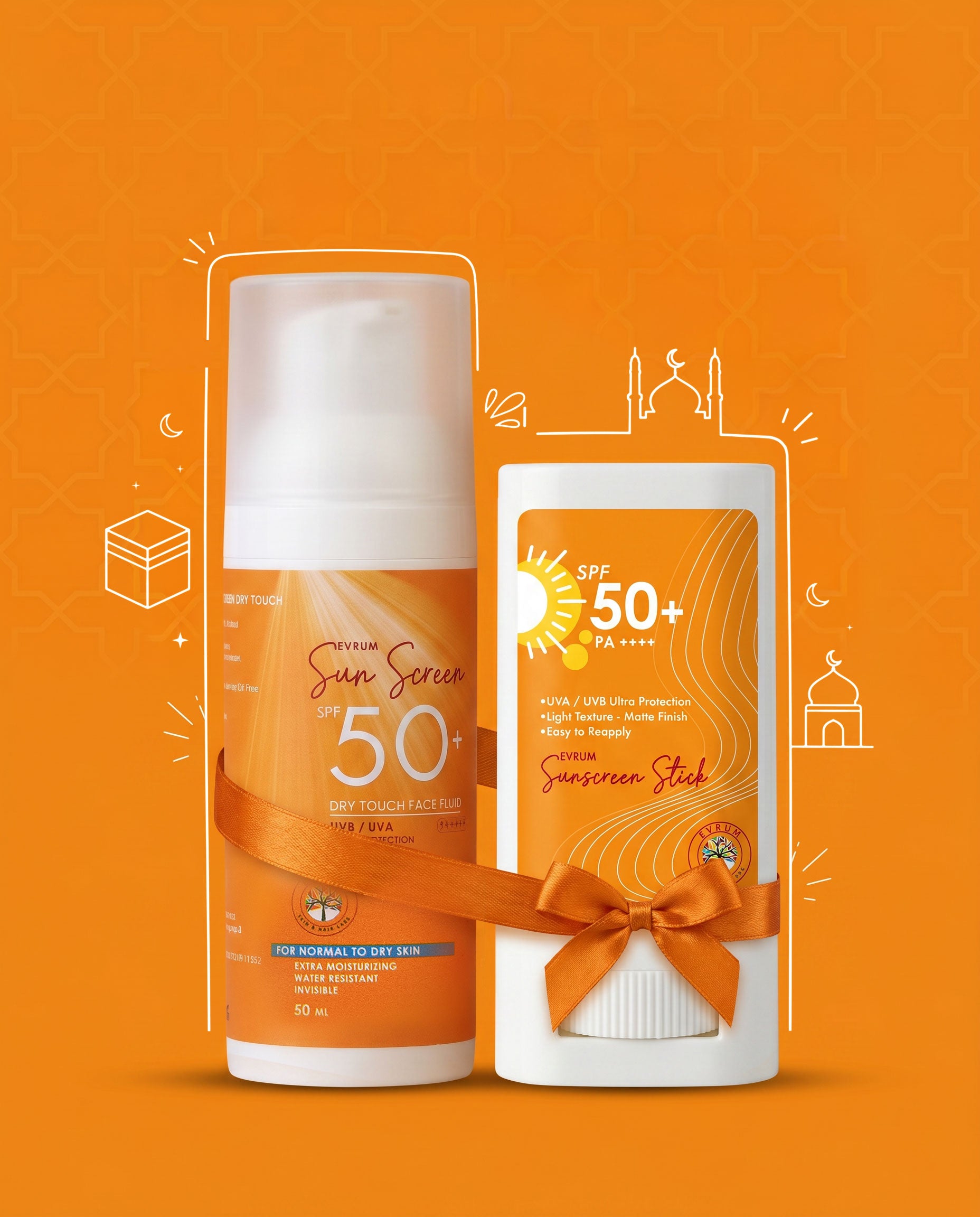 Hajj Bundle 2 (Sunscreen Normal to Dry Skin + Sunscreen Stick)